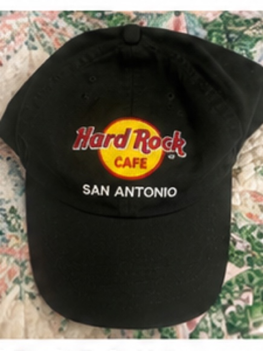 Hard Rock Cafe Black Cap with Red & Yellow Logo